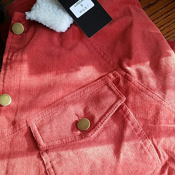 1 left!! Sz. Sm!!NWT 80s style RUST COLORED JACKET - Picture 6 of 6